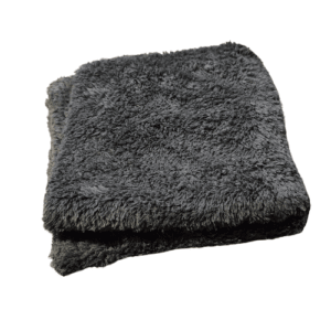 QualityDetail Ultra Plush microvezeldoek – grijs, 40 × 40 cm